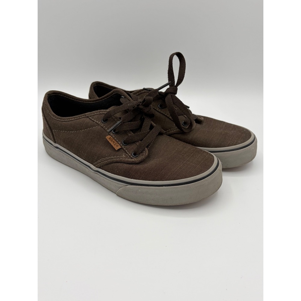 Vans Atwood Low Brown Canvas Skate Shoes Youth 4.0 Women 5.5 721356